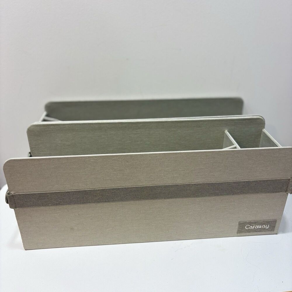CARAWAY Bakeware Storage Bin Holder 2pc Organizer Set for Baking Pans Sheets